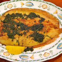 A picture of Dover Sole a la meunière.