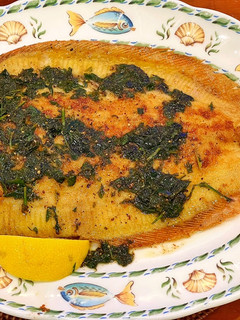 A picture of Dover Sole a la meunière.