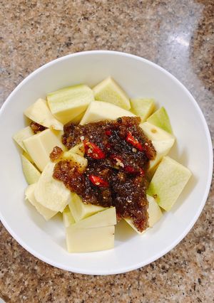 Hình của món Tôm sốt mắm đường🦐.