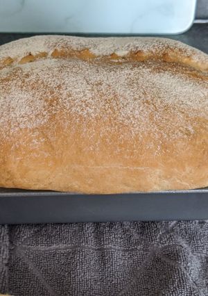 A picture of Homemade white loaf.