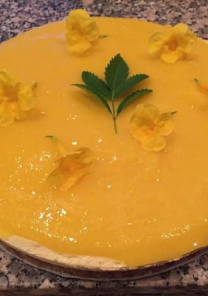 Una foto de Raw Cheesecake de Mango