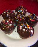 Muffins bañadas en chocolate🍫🍪😋😋🤤