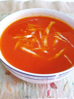 Una foto de Crema fina de tomates de San Valentín
