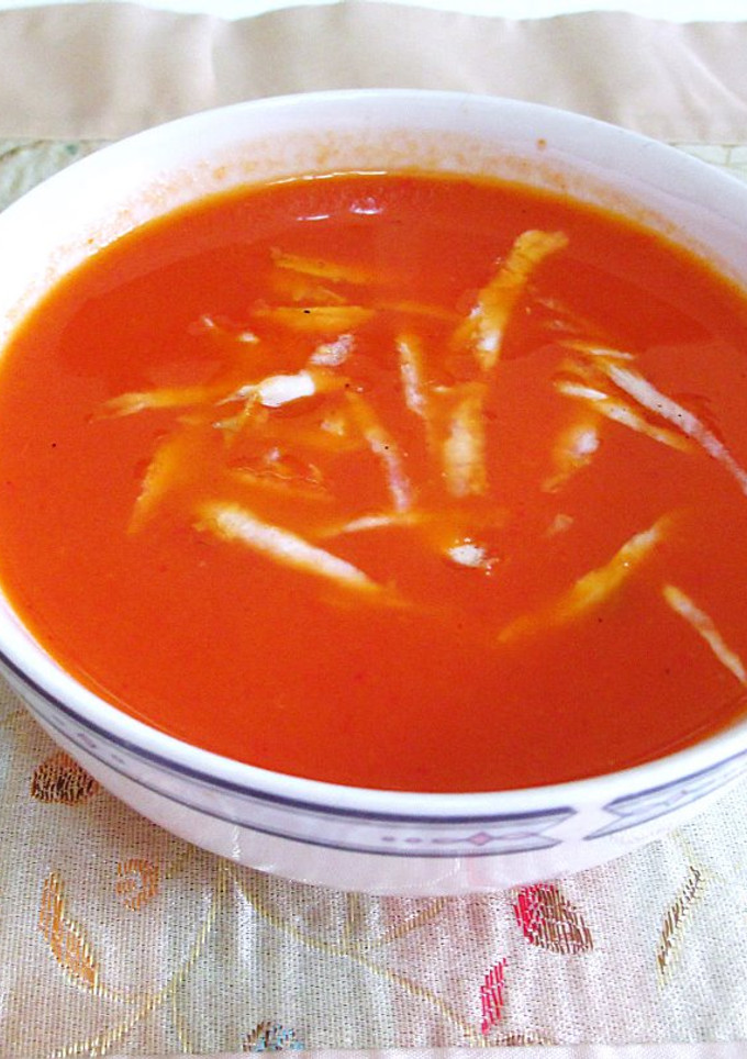 Una foto de Crema fina de tomates de San Valentín