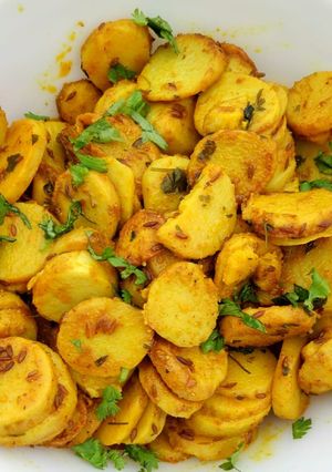 A picture of Arbi masala.