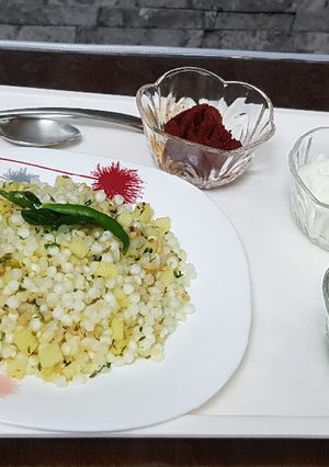A picture of Sabudana khichdi.