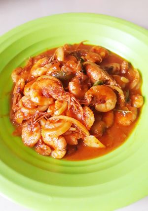 Foto resep Udang Saos Padang