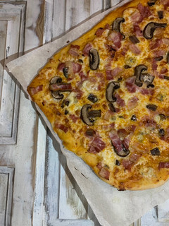 Una foto de Pizza casera