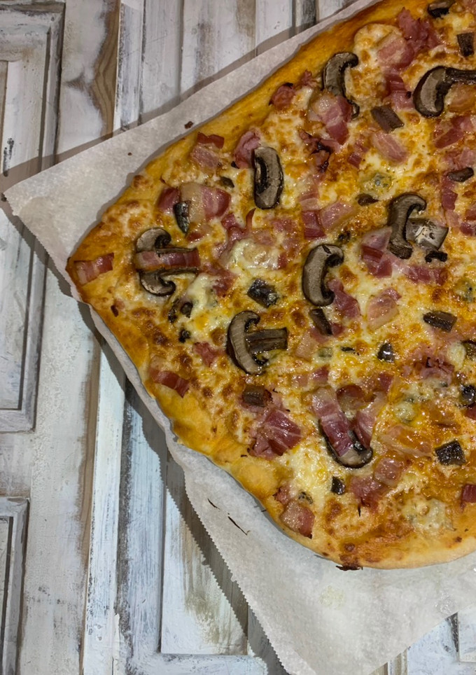 Una foto de Pizza casera