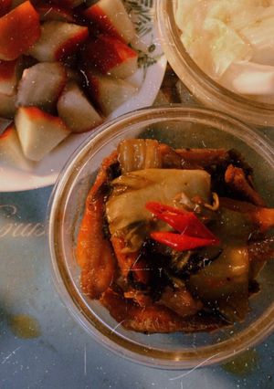 Hình của món Cá đùi gà kho dưa🍲.