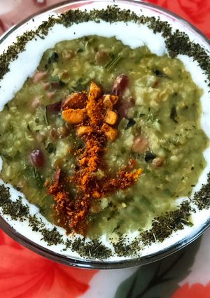 عکسی از دستور آش بلغور گندم با سبزی