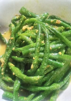 Foto resep Kacang panjang bumbu kuning