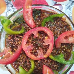 A picture of Indian traditional Aalan methi.