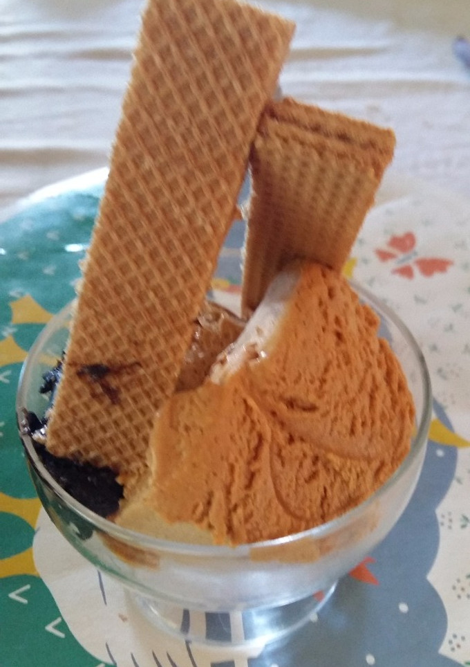 Una foto de Delicioso helado de dulce de Leche