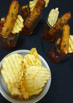 A picture of Paneer Churros.