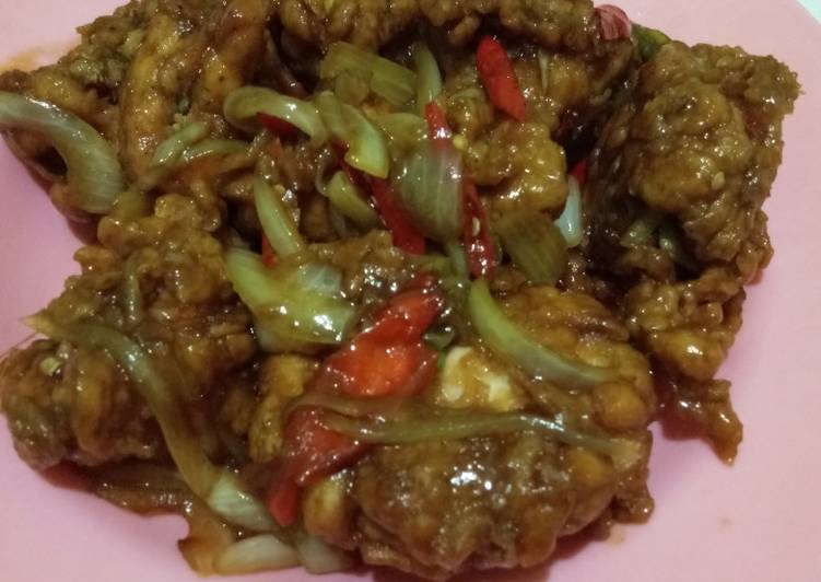 Ayam fillet tepung saos tiram