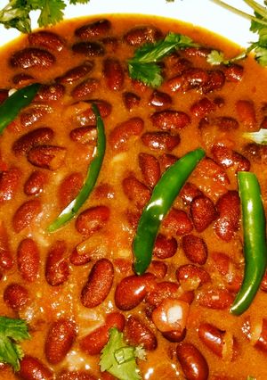 A picture of Rajma Curry.