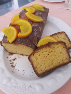 Una foto de Bizcocho de naranja