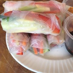 Vietnamese spring rolls A picture of Vietnamese spring rolls.
