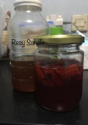 Foto resep Fermentasi Madu Strawberry