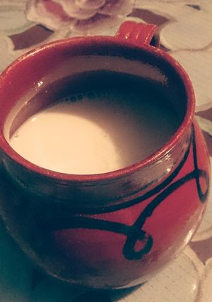 Una foto de Atole de yemas