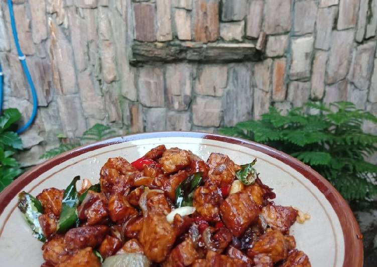 Langkah mengolah Oseng tempe saos tiram Anti Gagal