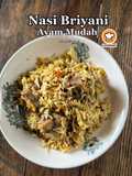 Nasi Briyani Ayam Mudah
