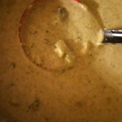 A picture of Broccoli Cheddar Soup.