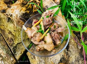 Hình của món Thịt vịt kho gừng.