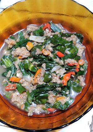 Foto resep Oseng genjer oncom