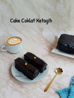 Foto resep Cake Coklat Ketagih (Chocolate Moist Cake) No Mixer, No Oven