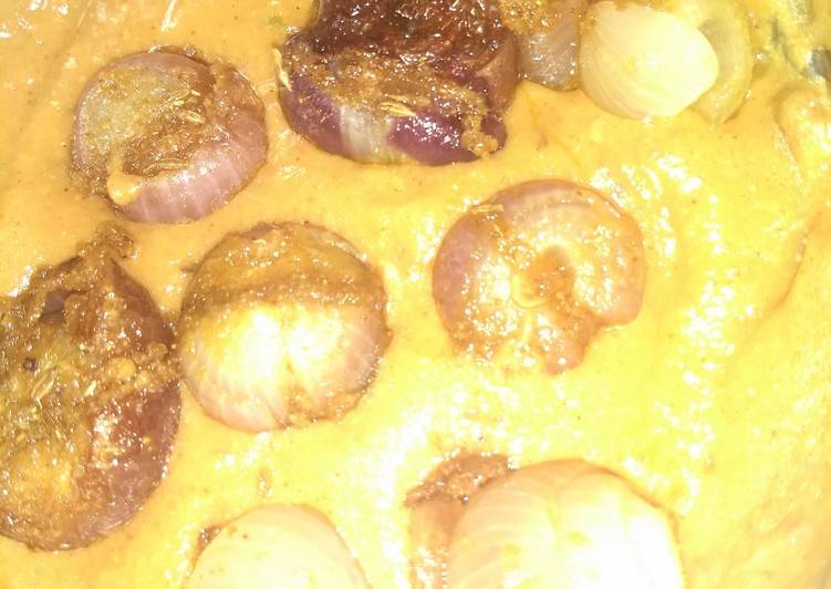 Steps to Make Ultimate Stuffed onion with gravy–