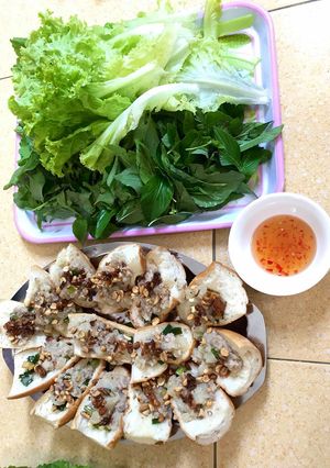Hình của món Bánh mì hấp.