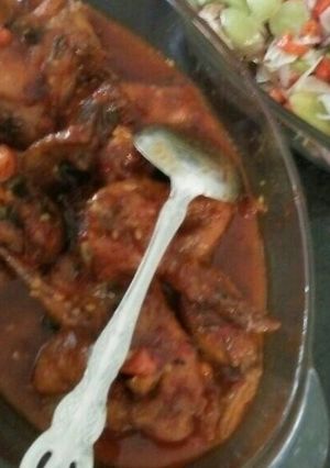 Foto resep Ayam goreng saos padang