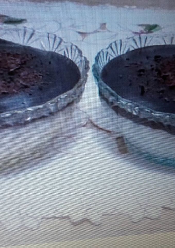 Una foto de Natillas de leche de coco y chocolate