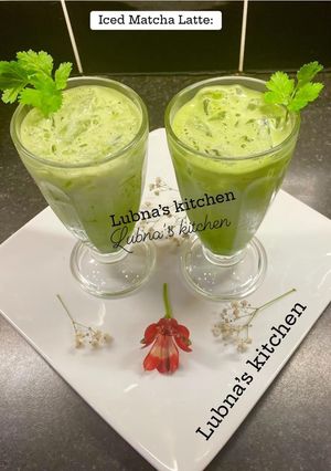 A picture of Iced Matcha Latte:.