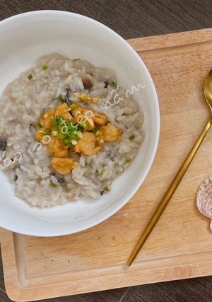 Hình của món Cháo sò điệp nấm mỡ - ăn dặm.