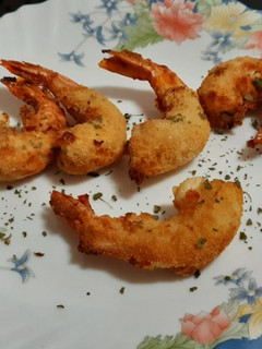 Una foto de Langostinos crujientes en airfryer
