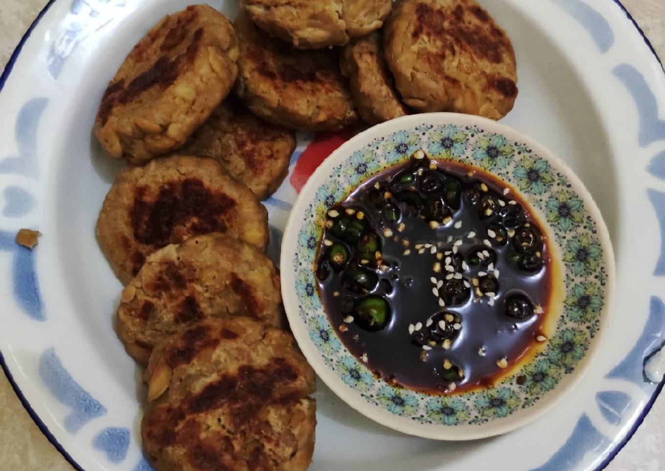 Perkedel Tempe Panggang