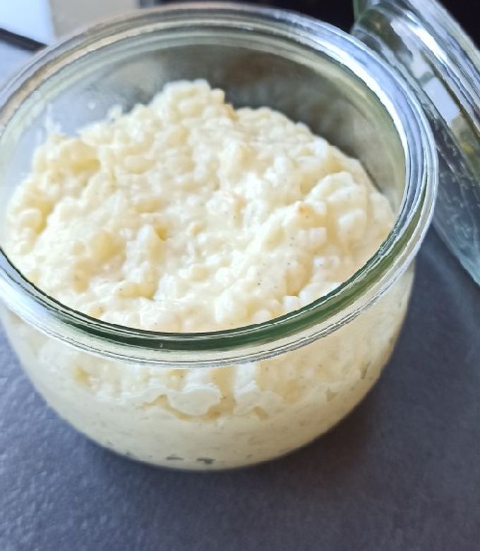 Une photo de Riz au lait express à la glace vanille