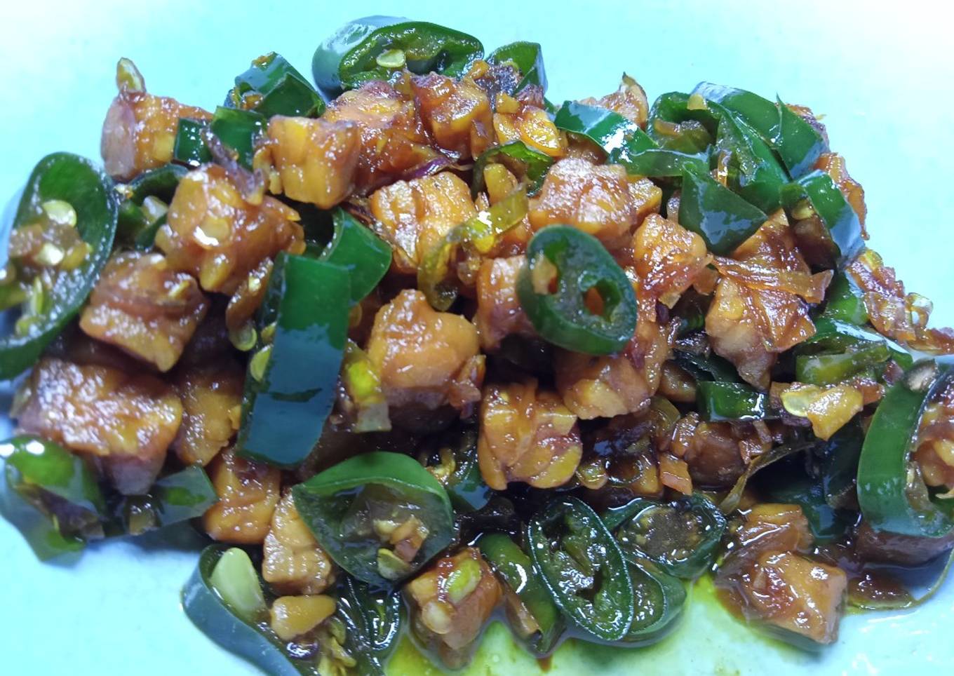 Orek Tempe Cabe Hijau