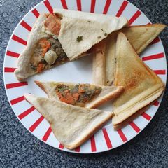 A picture of Leftover Casserole Breville Toasties.