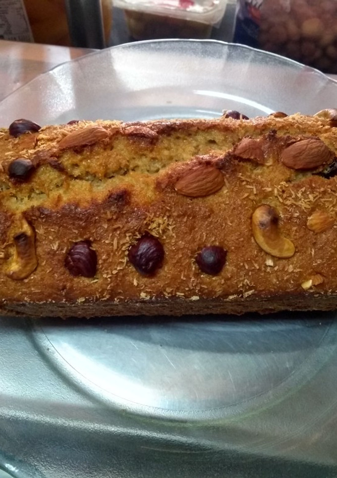 Una foto de 🍊Budín integral de naranja y banana 🍌vegano