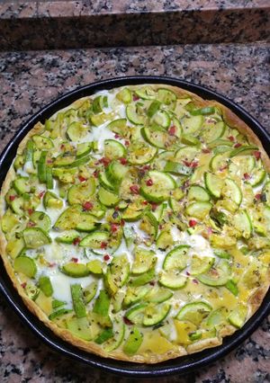 Una foto de Tarta rápida de zucchini