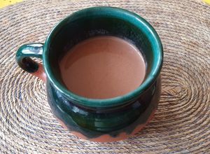 Una foto de Atole de chocolate de tablilla
