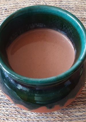 Una foto de Atole de chocolate de tablilla