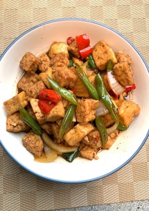 Foto resep Oseng buncis tahu tempe