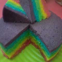 Cassava Rainbow Cake রেসিপির প্রধান ছবি