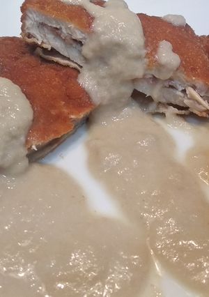 Foto principal de Cachopo de cerdo con champiñones