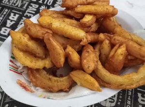 Una foto de Aros de cebolla 🧅 súper crocantes.😋